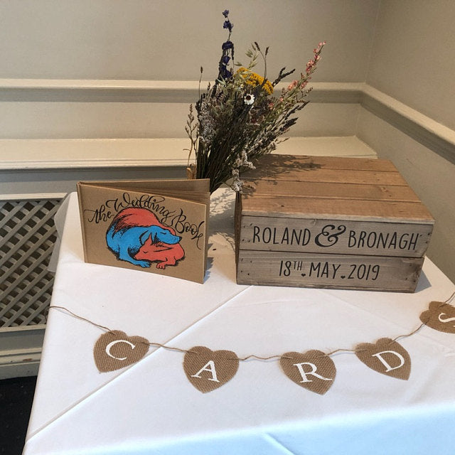 PERSONALISED SMALL WEDDING CRATE