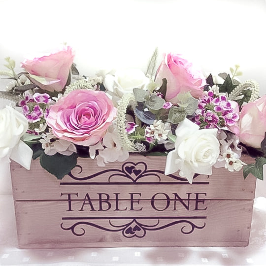PERSONALISED WEDDING TABLE CENTREPIECE