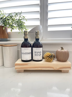 Wooden Countertop Riser - Farmhouse Style, Riser Display Stand, Dispenser Bottle Stand, Free delivery, in stock for fast dispatch