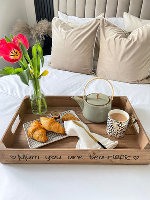 MOTHERS DAY TRAY - BREAKFAST IN BED - TEA TRAY - MOTHERS DAY GIFT