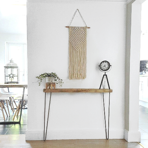 NARROW CONSOLE TABLE WITH HAIRPIN LEGS