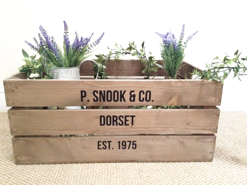 PERSONALISED LARGE APPLE CRATE