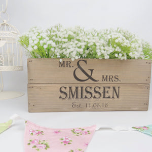 PERSONALISED SMALL WEDDING CRATE