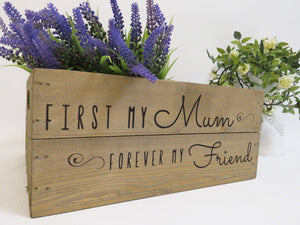MOTHERS DAY WOODEN GIFT CRATE
