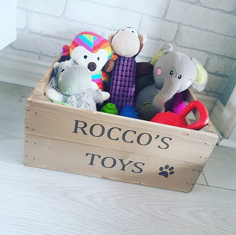 Personalised crate toy box deals