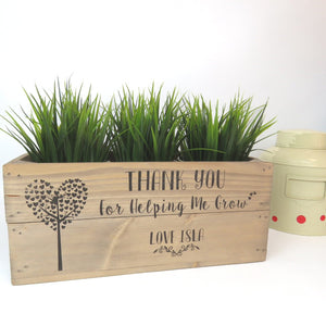 
            
                Load image into Gallery viewer, PERSONALISED TEACHER GIFT WINDOW BOX/DESK TIDY
            
        